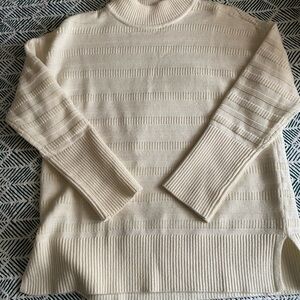 Elegant Tunic Cream Sweater
